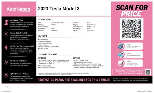 tesla model 3 2023 5YJ3E1EA7PF613363 image tesla model 3 2023 5YJ3E1EA7PF613363 image